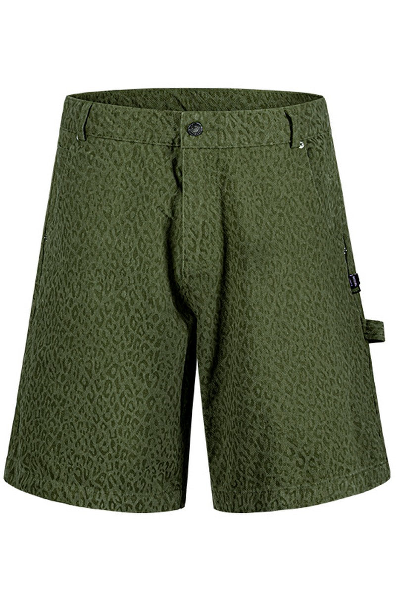 Leopard Cargo Shorts
