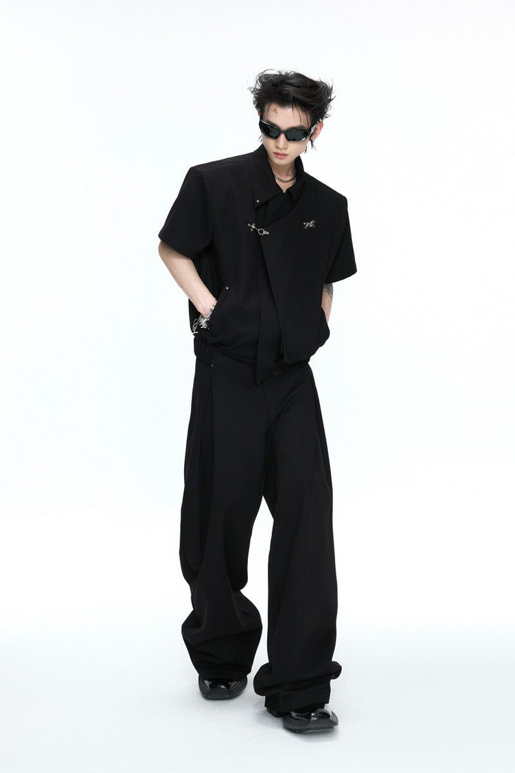 Asymmetric Wide Leg Trousers — Argue Culture — view 2