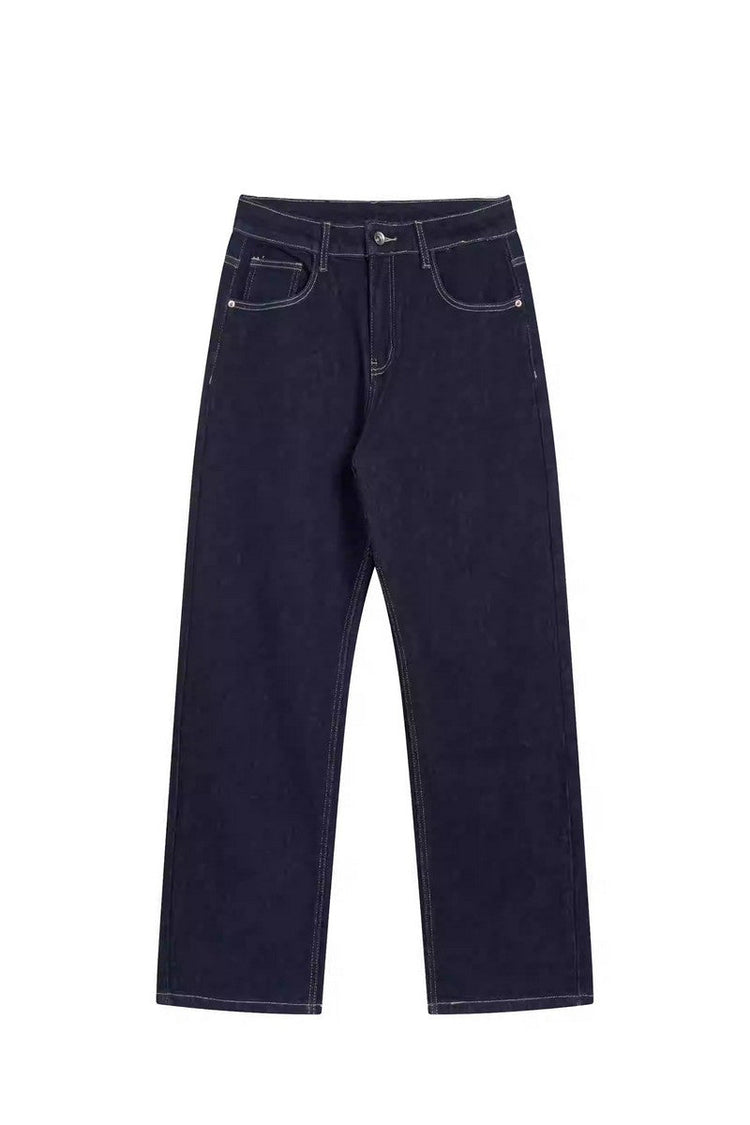 Vintage Wash Stretch Denim Jeans — GUGR — view 3