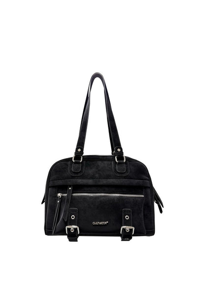 Suede Commuter Tote Bag