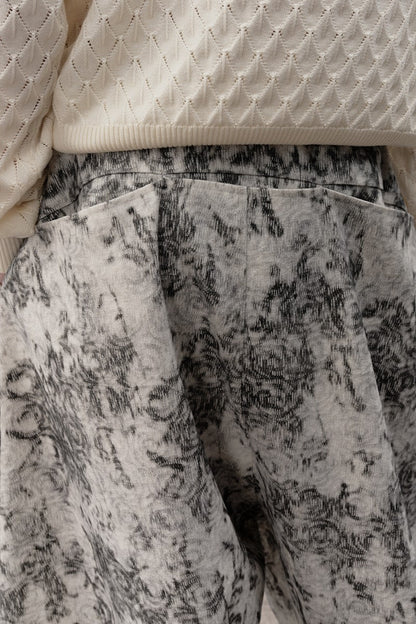 Textured Loose Trousers