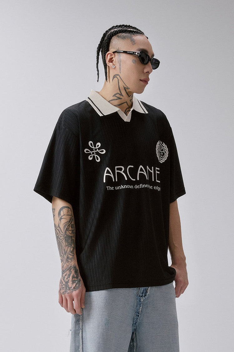 Contrast Panel Jersey Polo — F2CE — view 2