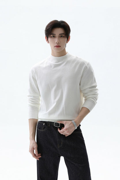 Modal Blend Slim Fit Knit Sweater