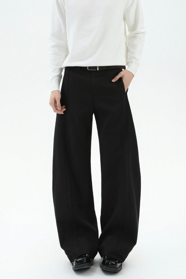 Quilted Pleated Wide Leg Trousers — Turntide