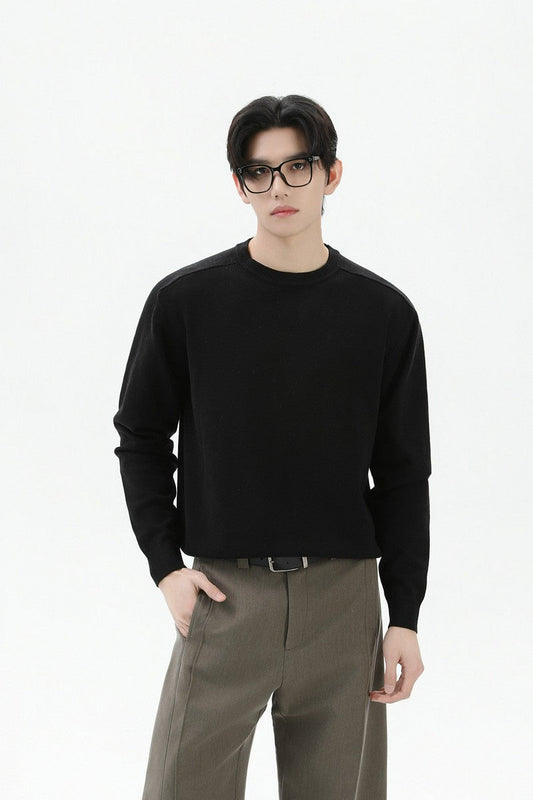 Crewneck Oversized Knit Sweater