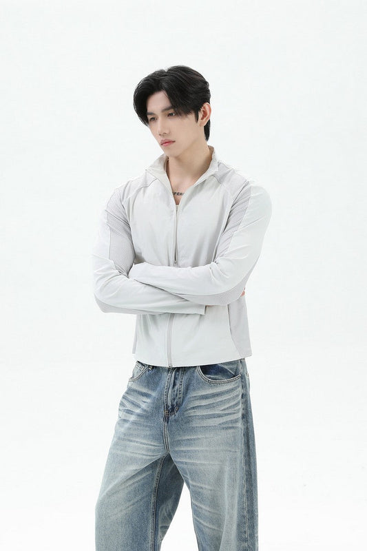 Mesh Zip Up Sports Jacket