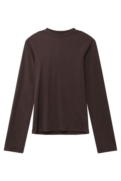 Tencel Fitted Raglan Long Sleeve Tee