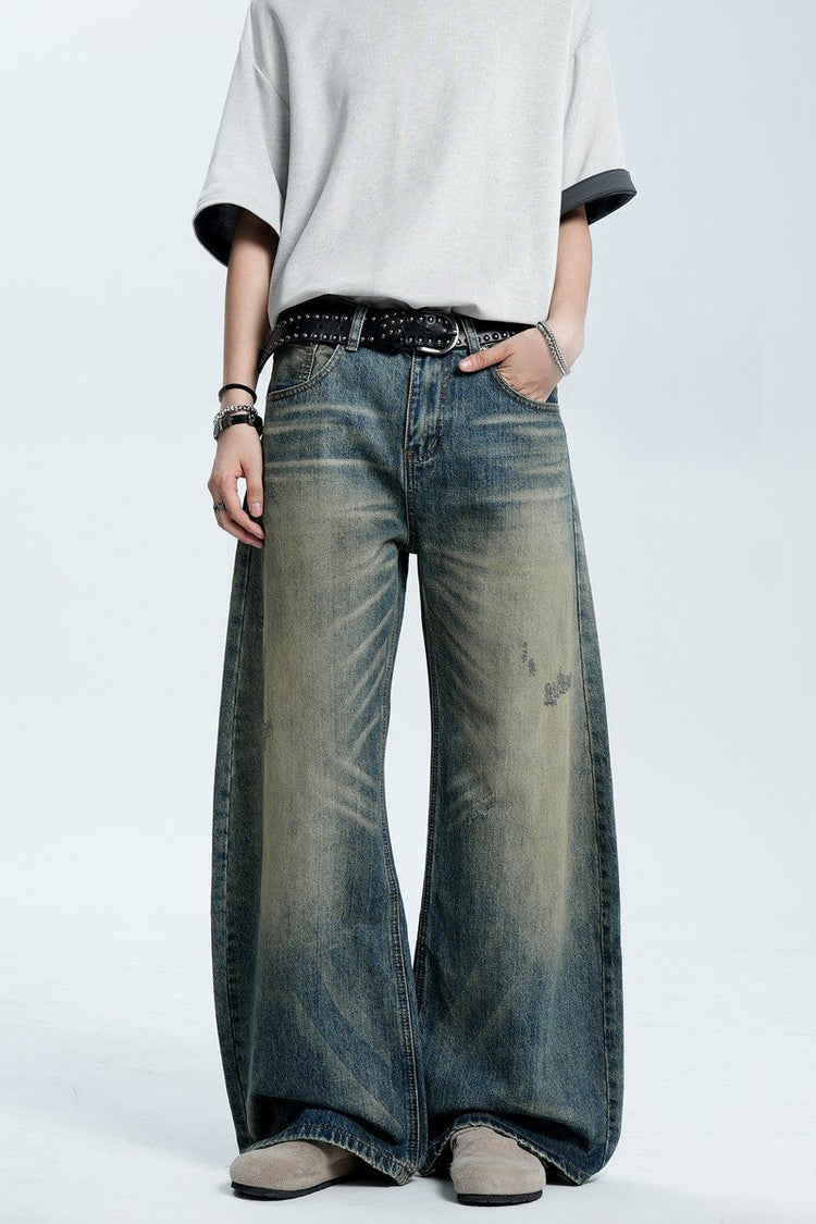 Ripped Washed Vintage Jeans — Trenqor Basics