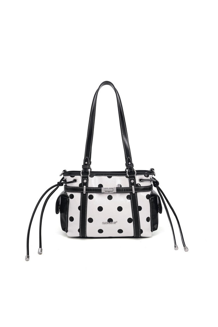 Polka Dot Basket Bag — Cultivator