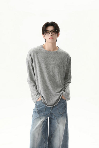 Basic Crewneck Long Sleeve Tee