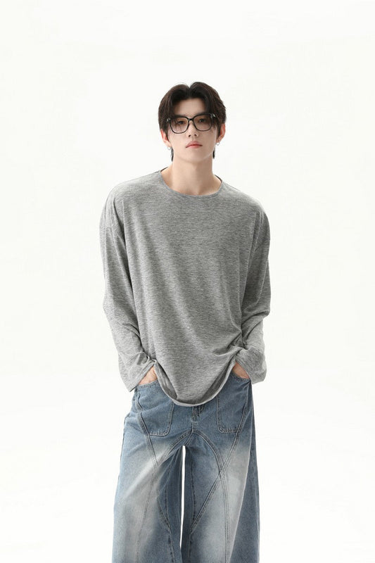 Basic Crewneck Long Sleeve Tee