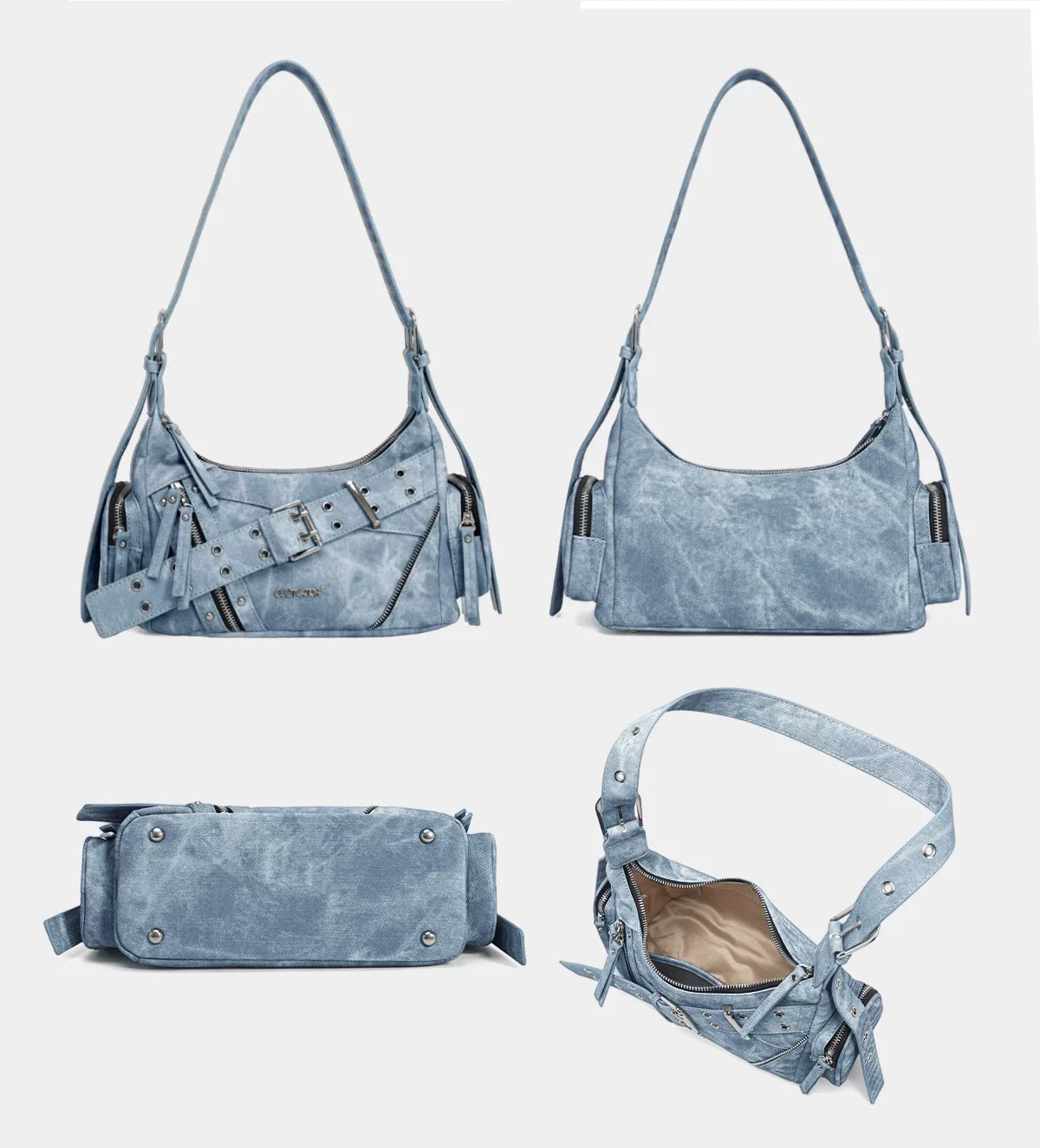 Y2K Biker Underarm Bag