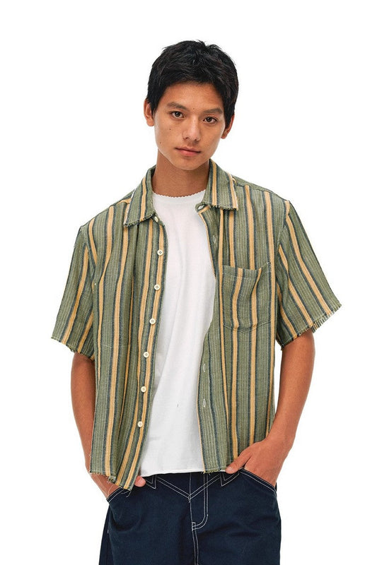 Reversible Linen Plaid Shirt