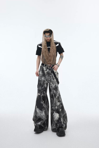 Vintage Waxed Denim Pants