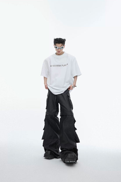Metal Logo Shoulder Pad Tee