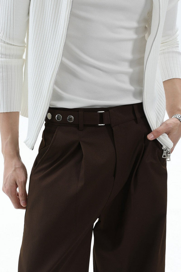 Old Money Draped Wide Leg Trousers — Turntide — view 2