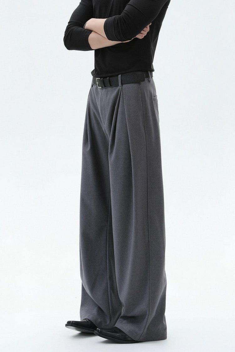 Old Money Pleated Wool Trousers — Turntide — view 2