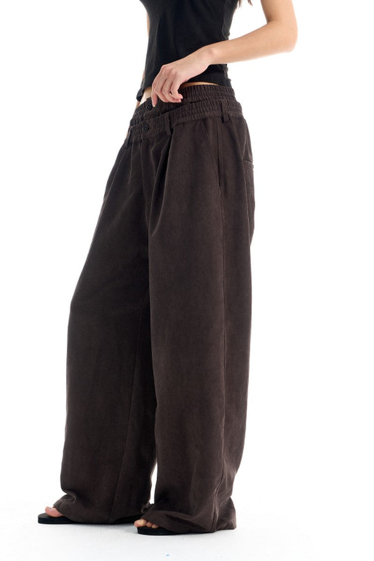 Pleated Double Waist Wide Pants — Blind/No Plan — view 5