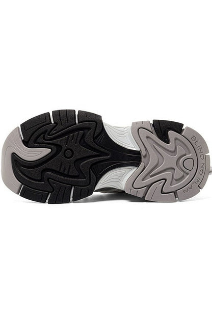 Space Silver Chunky Dad Sneakers