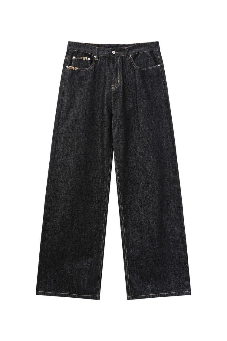 Handstitched Relaxed Fit Jeans — Turntide — view 5