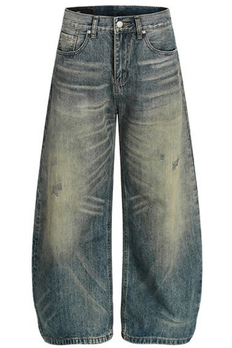 Ripped Washed Vintage Jeans — Trenqor Basics — view 6