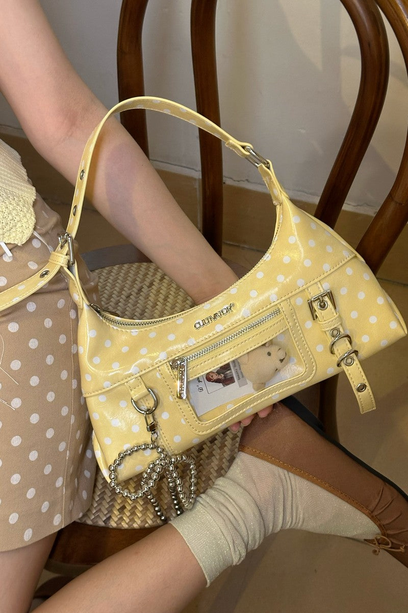 Waxed Polka Dot Bag