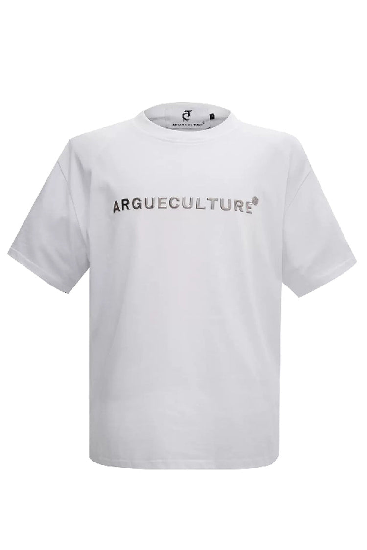 Metal Logo Shoulder Pad Tee — Argue Culture — view 6