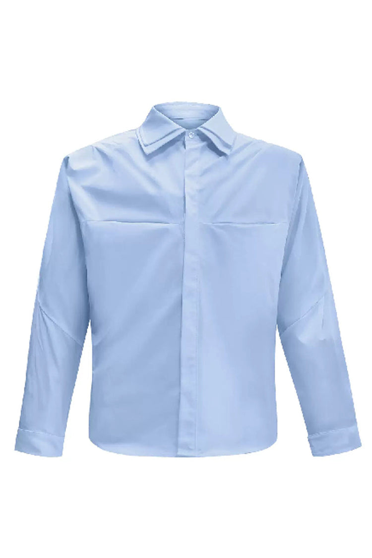 Layered Collar Deconstructed Shirt — Argue Culture — view 6
