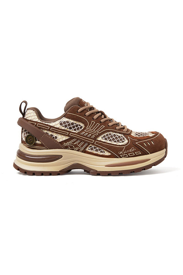 Brown Dad Sneakers — Killwinner — view 3