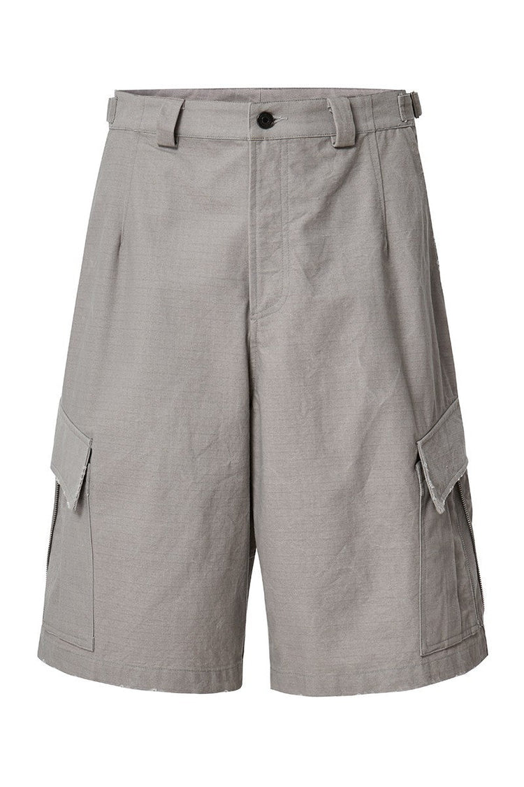 Distressed Utility Cargo Shorts — F2CE — view 5