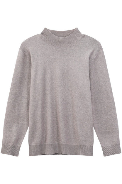 Modal Blend Fitted Turtleneck Sweater