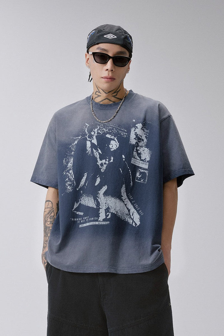 Gradient Portrait T-Shirt — F2CE