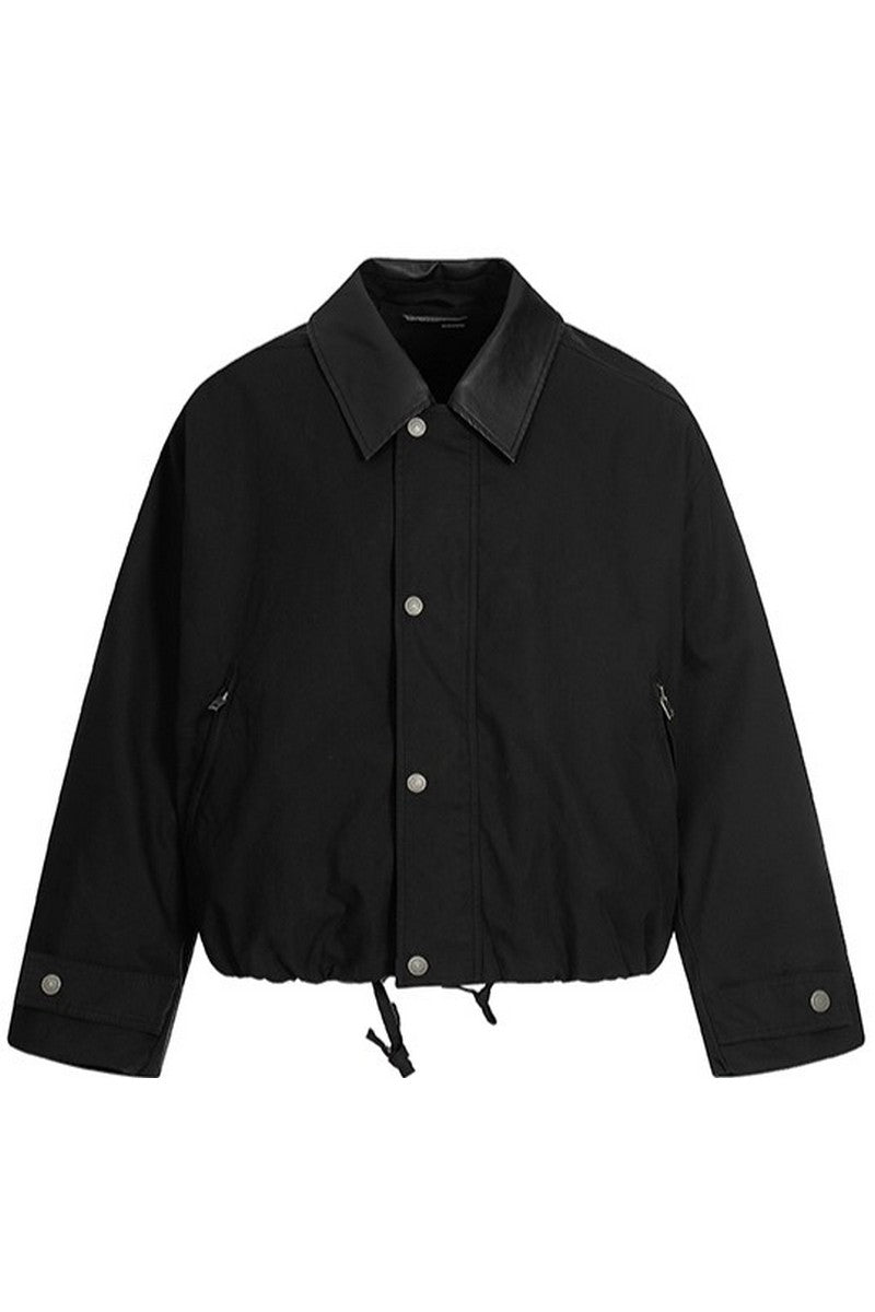 Black Minimalist Casual Jacket