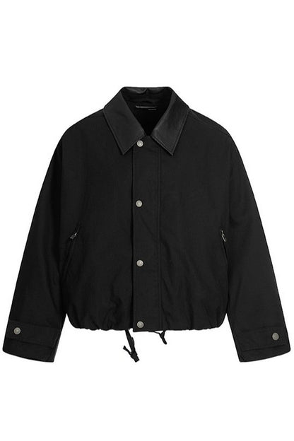 Black Minimalist Casual Jacket