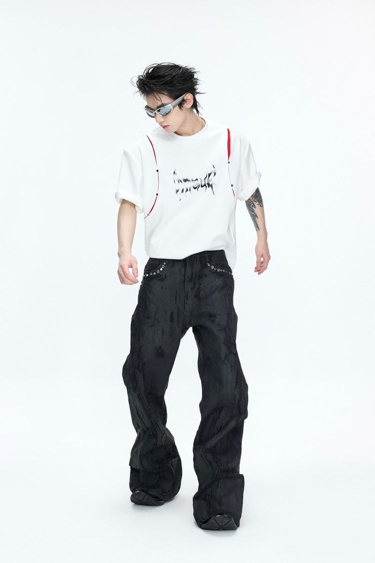 Deconstructed Print T-Shirt — Argue Culture — view 3
