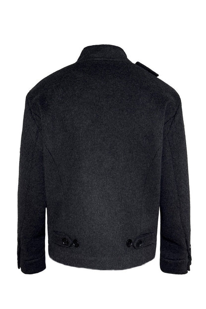 Adjustable Waist Wool Jacket