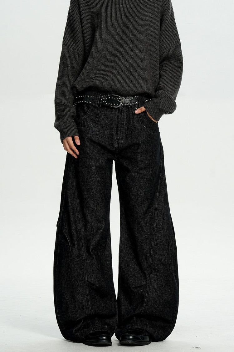 Deconstructed Patchwork Blade Jeans — Trenqor Basics — view 2