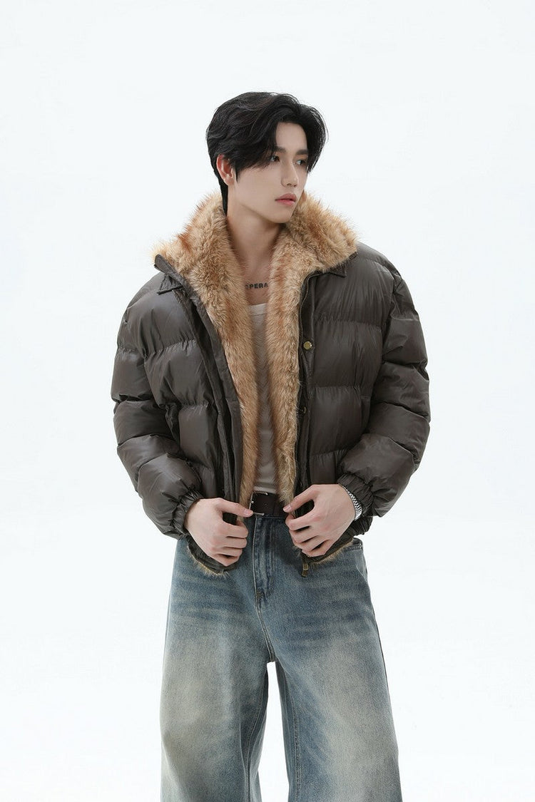 Heavyweight Faux Fur Puffer — Turntide — view 2