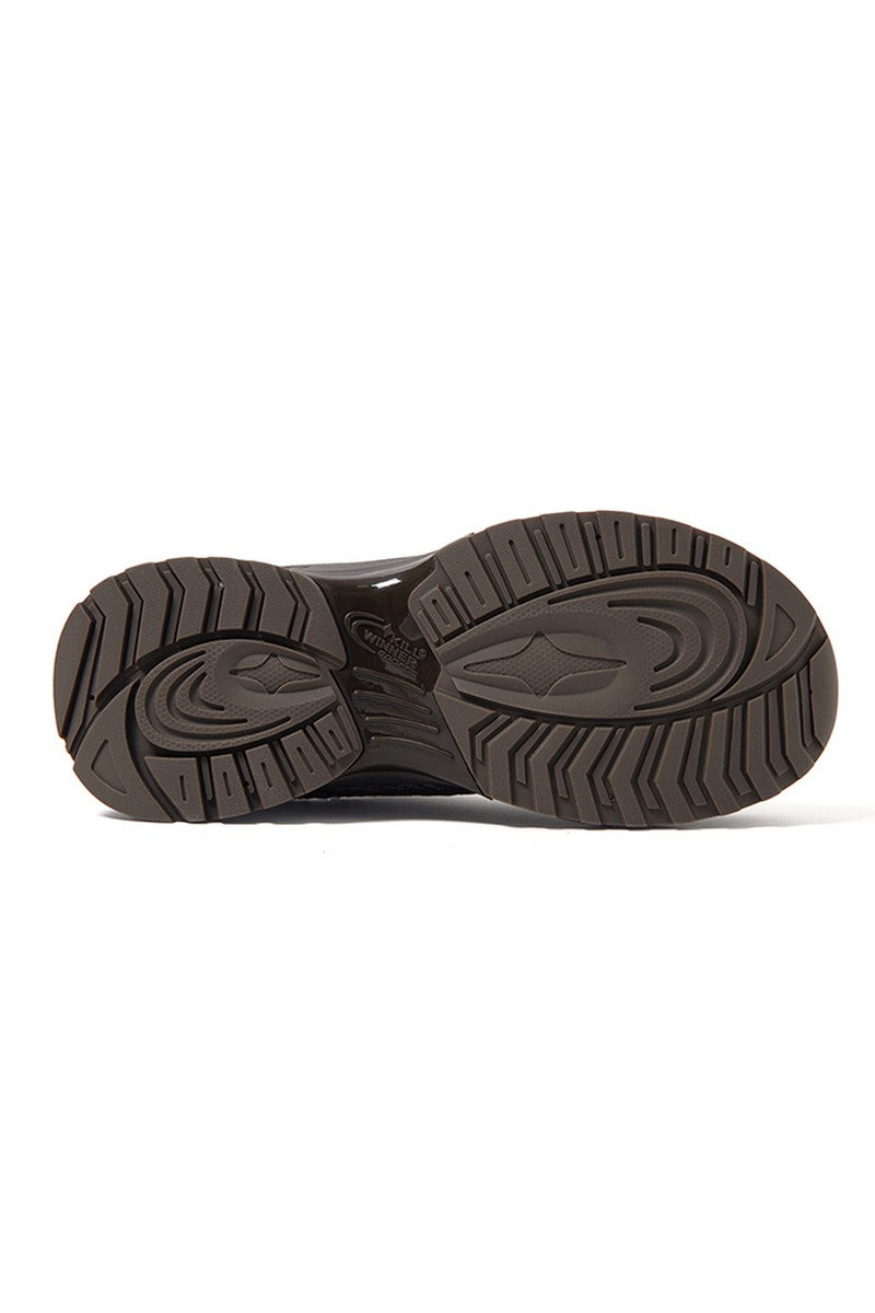 Gray Chunky Running Sneakers