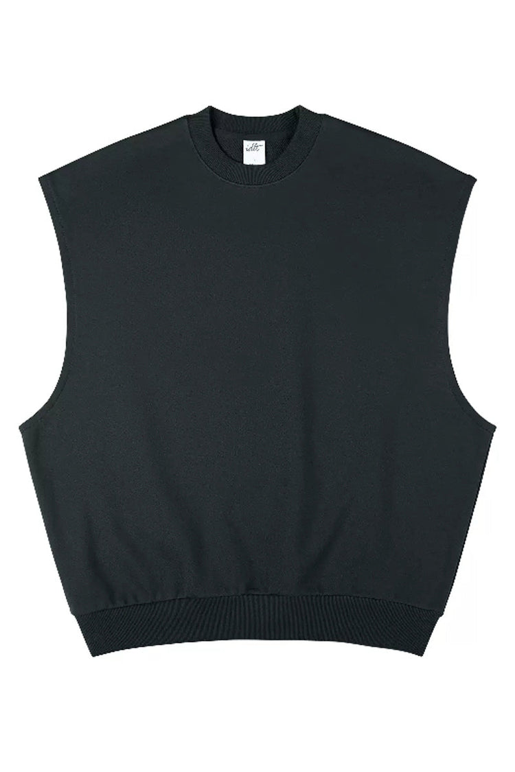 Heavyweight Sleeveless Hoodie Vest — IDLT — view 3
