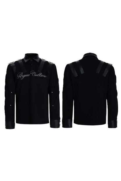 Embroidered Buckle Polo Shirt