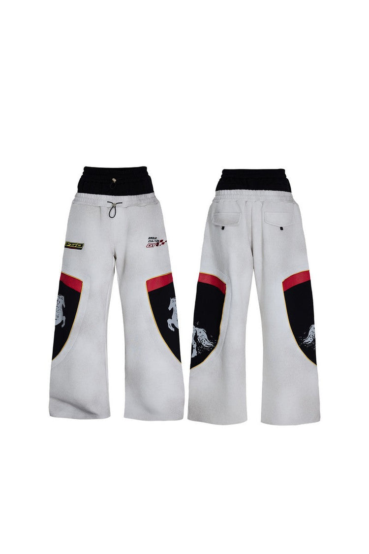 Washed Racing Baggy Sweatpants — Argue Culture — view 6