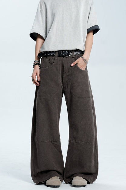 Washed Street Loose Fit Jeans — Trenqor Basics — view 2
