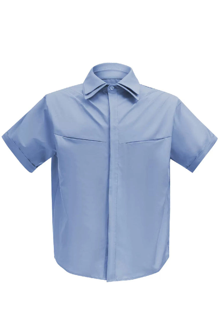 Layered Collar Deconstructed Shirt — Argue Culture — view 9