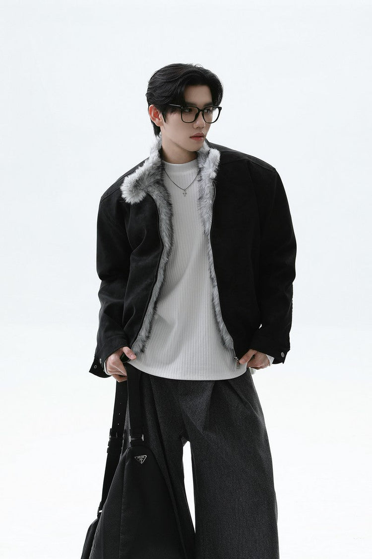 Fleece Lined Harrington Jacket
