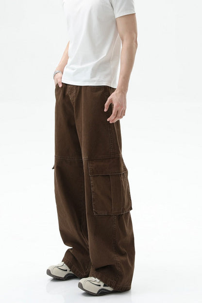 Deconstructed Cargo Denim Jeans