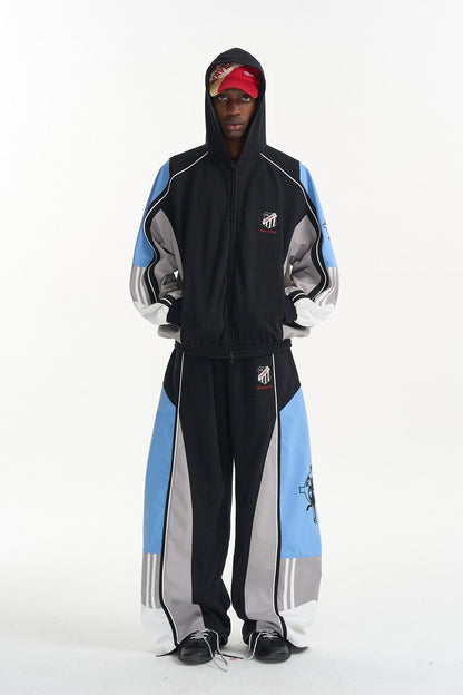 Colorblock Embroidered Track Jacket