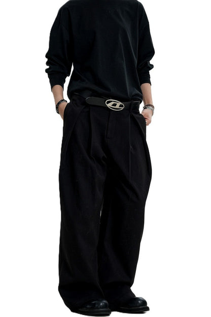 Draped Pleated Trousers