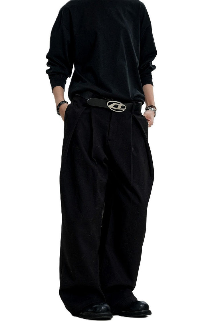 Draped Pleated Trousers — Trenqor Basics — view 2