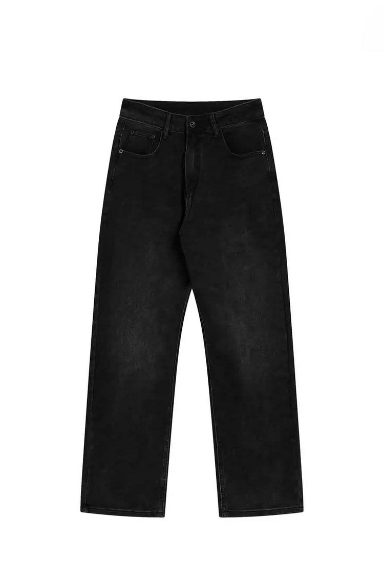 Vintage Wash Stretch Denim Jeans — GUGR — view 4